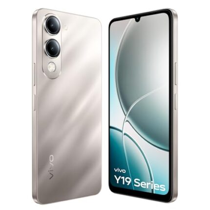 Vivo Y19e (Titanium Silver, 4GB RAM, 64GB Storage) with No Cost EMI/Additional Exchange Offers |with Charger